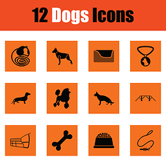 Image showing Dogs icon set