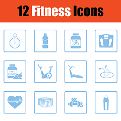 Image showing Fitness icon set