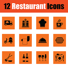 Image showing Restaurant icon set