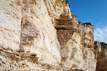 Image showing Cliffs by the sea.