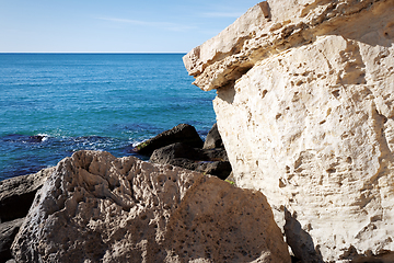 Image showing Cliffs by the sea.