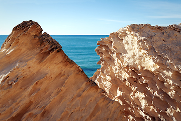 Image showing Cliffs by the sea.