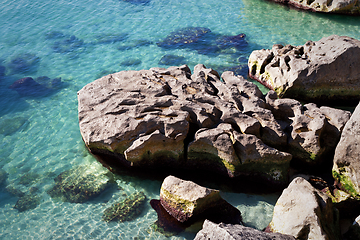 Image showing Cliffs by the sea.