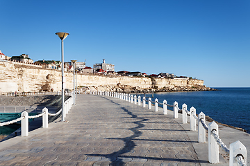 Image showing Embankment of Aktau city.