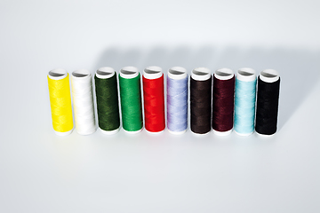 Image showing Set of colored thread.