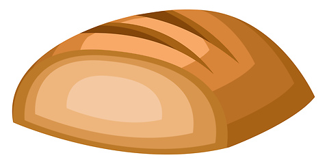 Image showing Bread Slice vector color illustration.