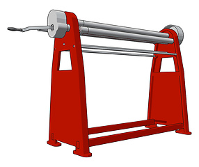 Image showing Manual press brake vector illustration on white background