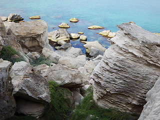 Image showing Cliffs by the sea.