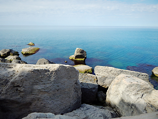 Image showing Cliffs by the sea.