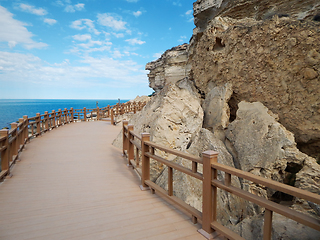 Image showing Rock trail in Aktau.