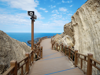 Image showing Rock trail in Aktau.