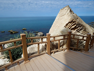 Image showing Rock trail in Aktau.