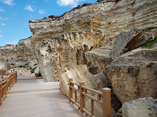 Image showing Rock trail in Aktau.