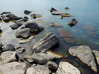 Image showing Cliffs by the sea.