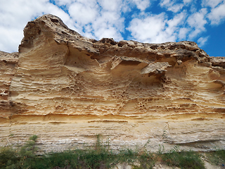 Image showing Cliffs by the sea.