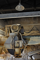 Image showing dust covered cutting wheel
