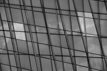 Image showing facade glass panel abstract background