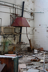 Image showing factory decayed industrial interior