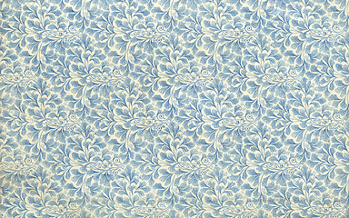 Image showing endpaper leaf floral pattern vintage illustration