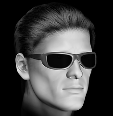 Image showing man with dark sunglasses