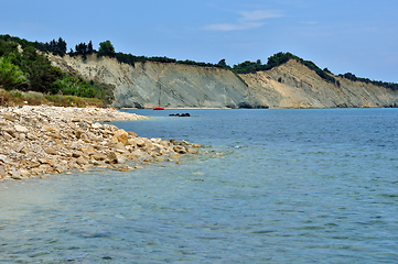 Image showing stone beach seaside