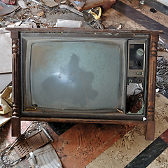 Image showing vintage tv set