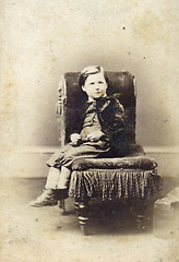 Image showing portrait of victorian young boy antique photo