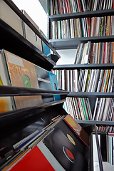 Image showing vinyl records collection