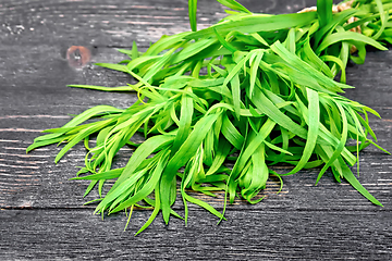 Image showing Tarragon bundle on board