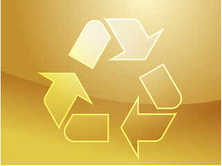 Image showing Recycling eco symbol