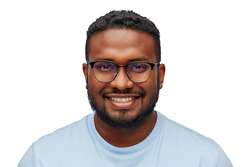 Image showing smiling african american man in glasses