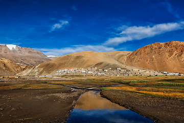 Image showing Lake Tso Moriri in Himalayas, Ladakh, India