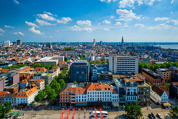 Image showing Aerial view of Antwerp