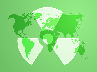 Image showing Radiation symbol