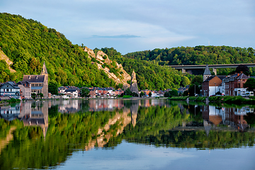 Image showing View of picturesque Dinant city. Belgium