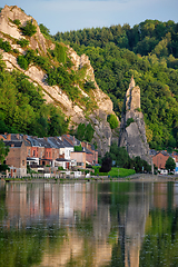 Image showing View of picturesque Dinant city. Belgium