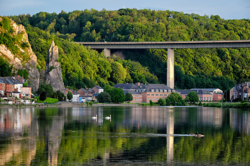 Image showing View of picturesque Dinant city. Belgium