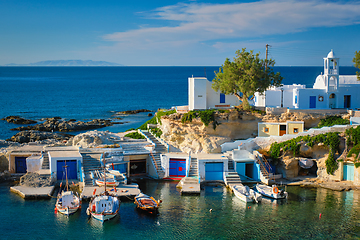 Image showing Mandrakia village in Milos island, Greece