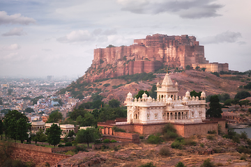 Image showing Jaswanth Thada mausoleum, Jodhpur, Rajasthan, India