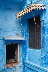 Image showing Blue houses in streets of of Jodhpur