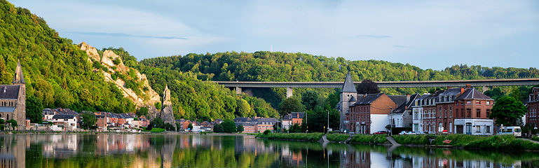 Image showing View of picturesque Dinant city. Belgium