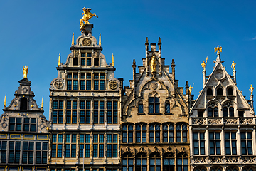 Image showing Antwerp Grote Markt old houses, Belgium