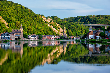 Image showing View of picturesque Dinant city. Belgium