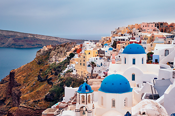 Image showing Famous greek tourist destination Oia, Greece