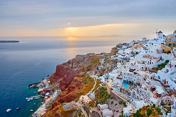 Image showing Famous greek tourist destination Oia, Greece