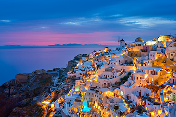 Image showing Famous greek tourist destination Oia, Greece