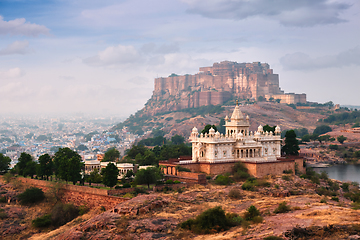 Image showing Jaswanth Thada mausoleum, Jodhpur, Rajasthan, India