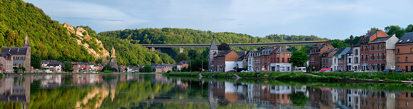 Image showing View of picturesque Dinant city. Belgium