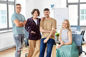 Image showing happy business team at office