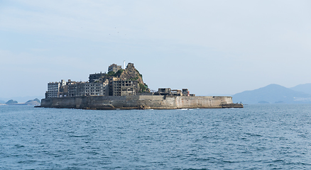 Image showing Gunkanjima island in Nagasaki city
